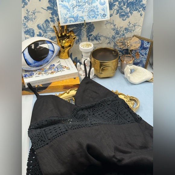 🆕 SIR THE LABEL 🧿 NWOT Rayure Tri Crochet Maxi Dress, Black Crochet, Sz 1 US 4 - Picture 3 of 16